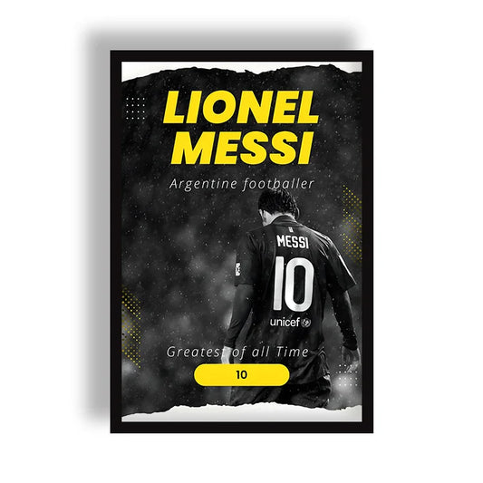 Lionel Messi Football Goat Poster | Frame | Canvas