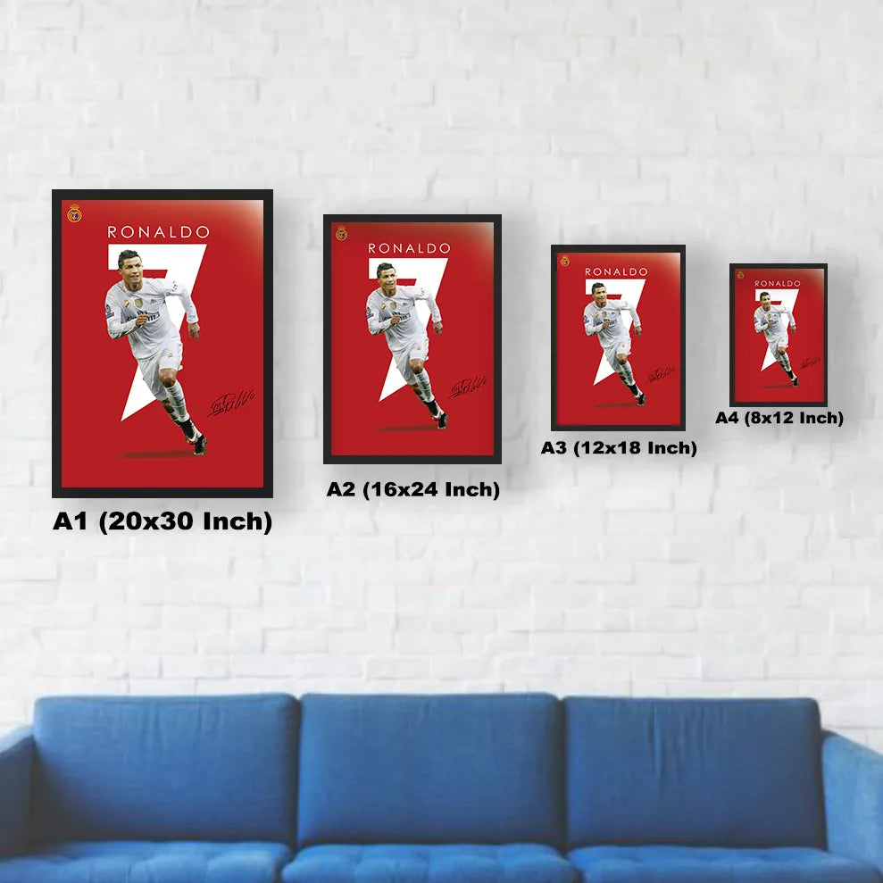 CR7 Cristiano Ronaldo Poster | Frame | Canvas
