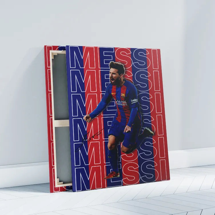 Messi Poster for Home Office and Student Room Wall Canvas