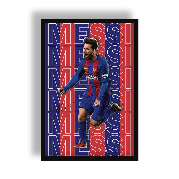 Messi Poster for Home Office and Student Room Wall Hero