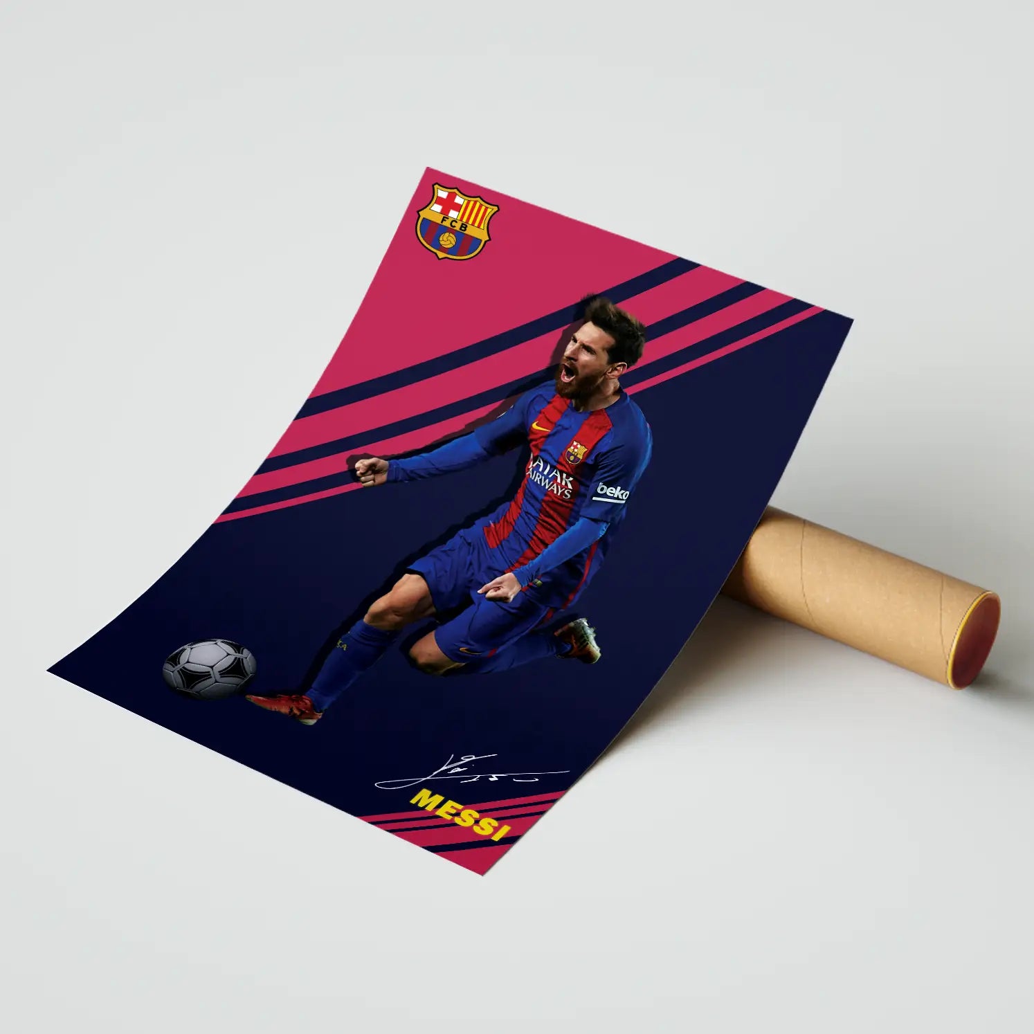 Lionel Messi FCB Club Poster | Frame | Canvas