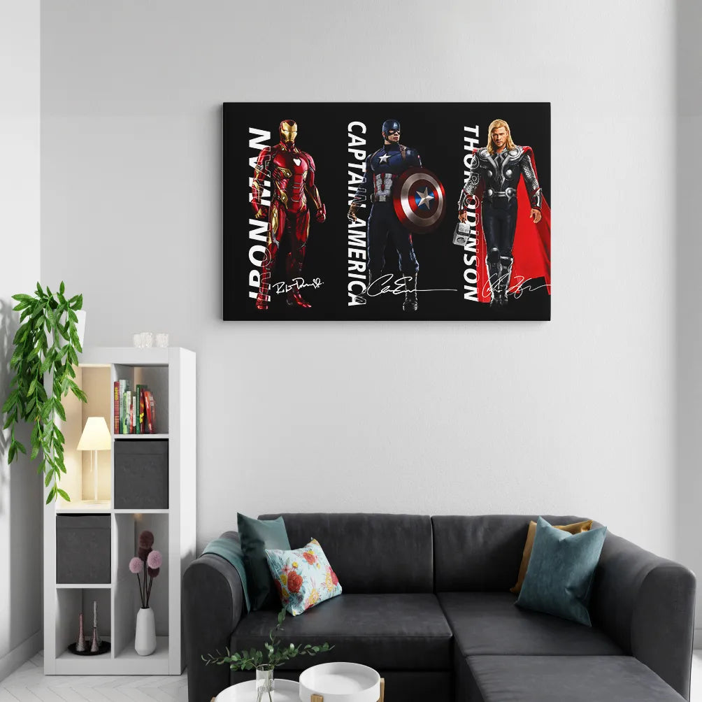 Avengers Best Top Character Poster Canvas