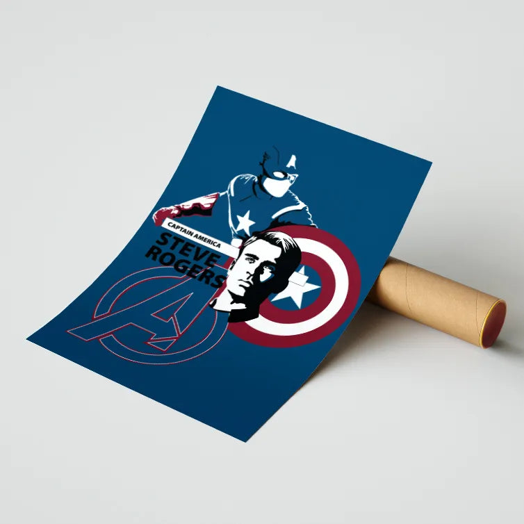 Superhero Captain America Poster