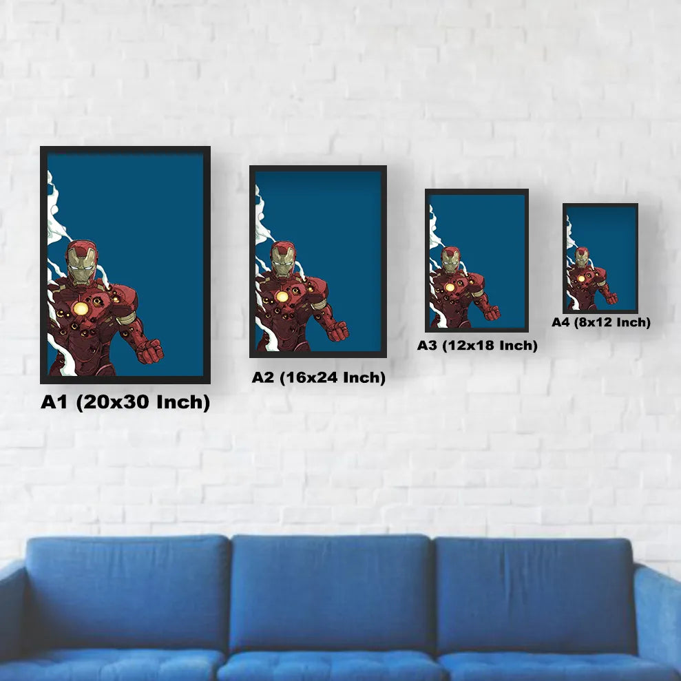 Iron Man Painting Size Chart 