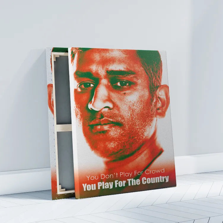 MS Dhoni Best Poster Canvas