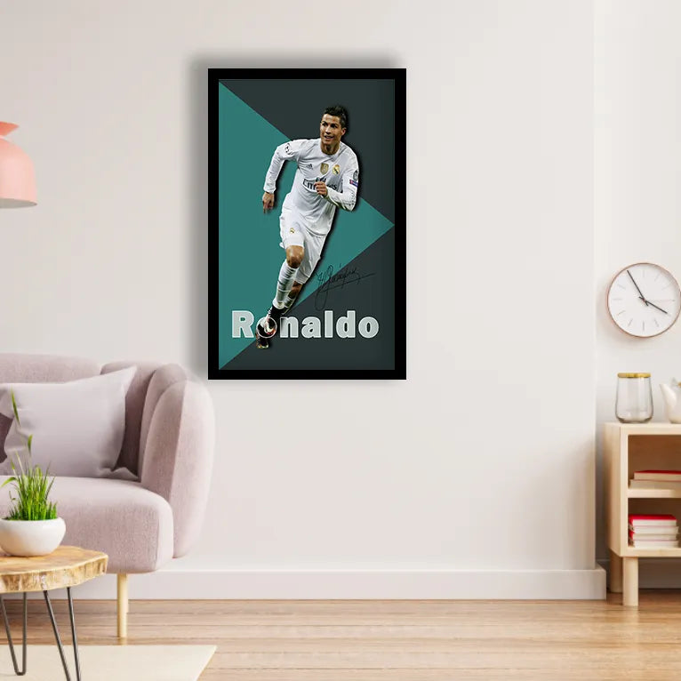 Ronaldo Best Poster Black Frame