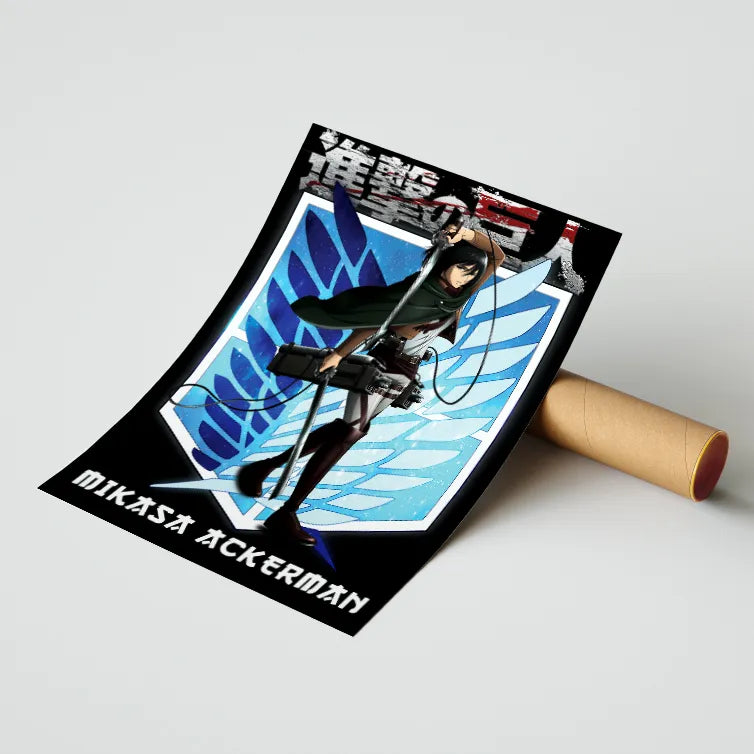 MikasaAckerman Attack on Titan Poster Poster