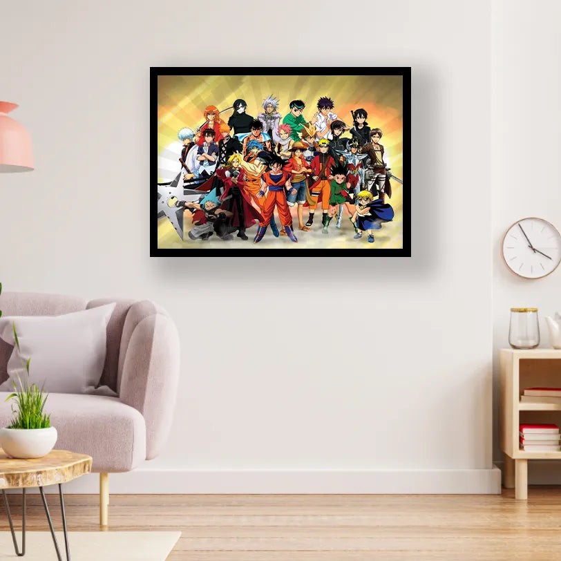 Anime All Characters Black Frame