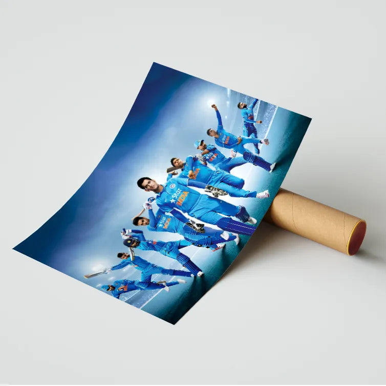 Dhoni All Team Poster