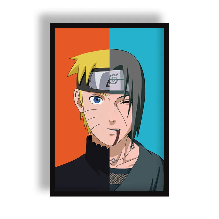 Itachi and Naruto Poster Hero