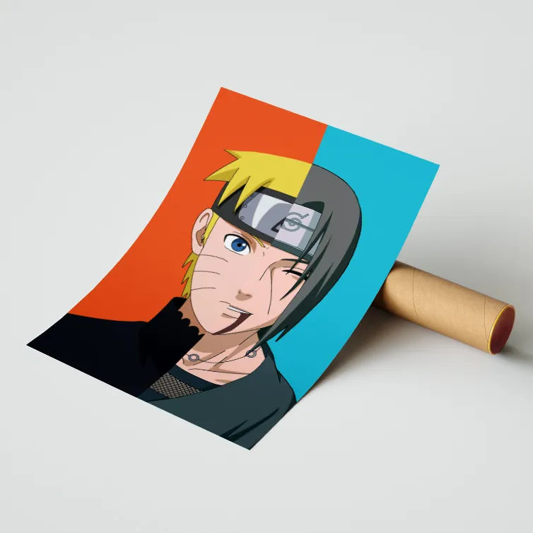Itachi and Naruto Poster Poster