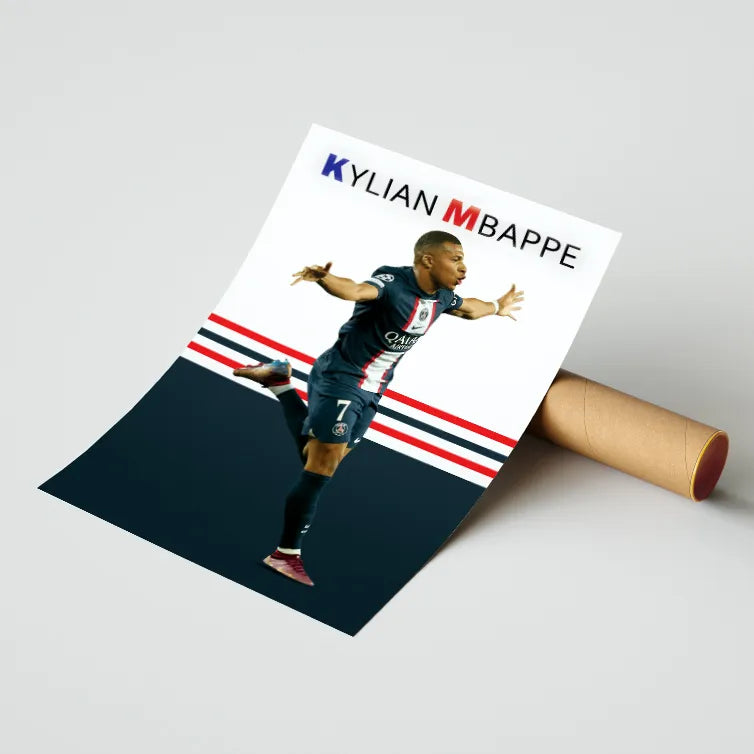 Kylian Mbappe Paris Poster