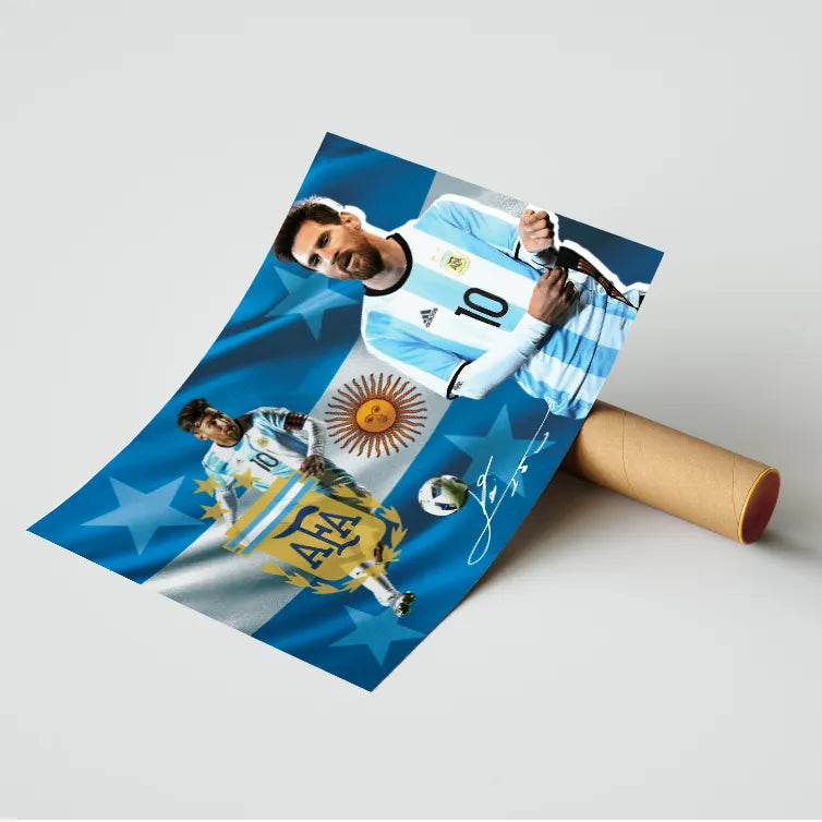 Messi Argentina Club Poster