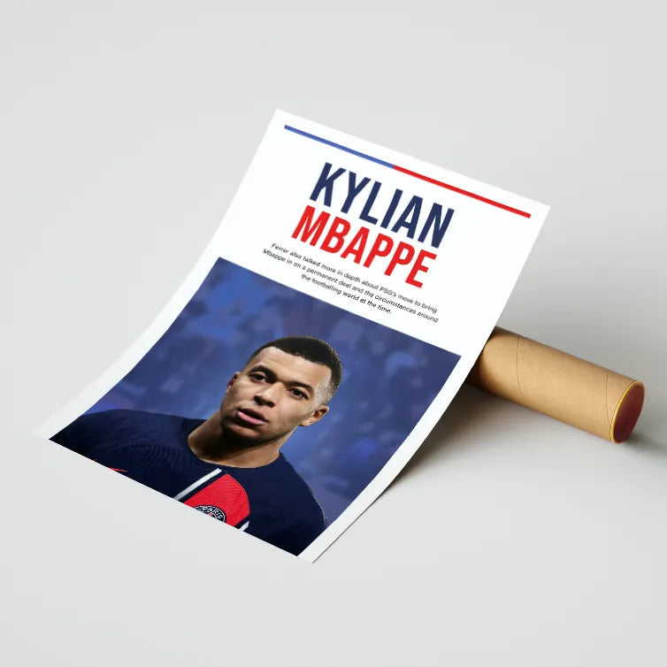 Kylian Mbappe Paris Poster