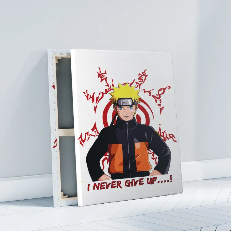 Naruto Never Give Up Canvas