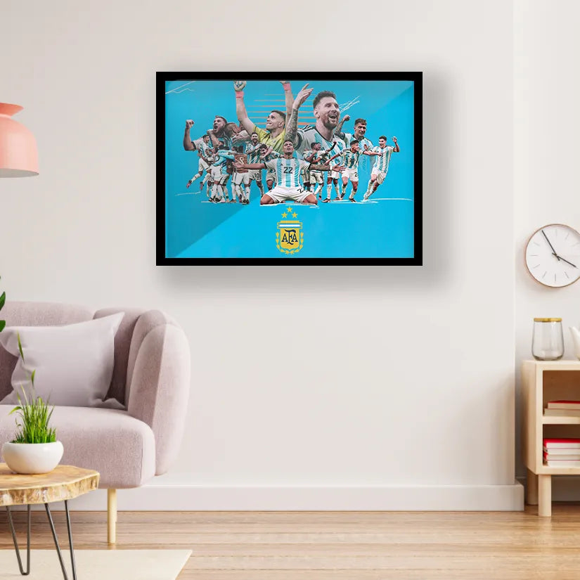 Argentina Won the World Cup Glossy Black Frame
