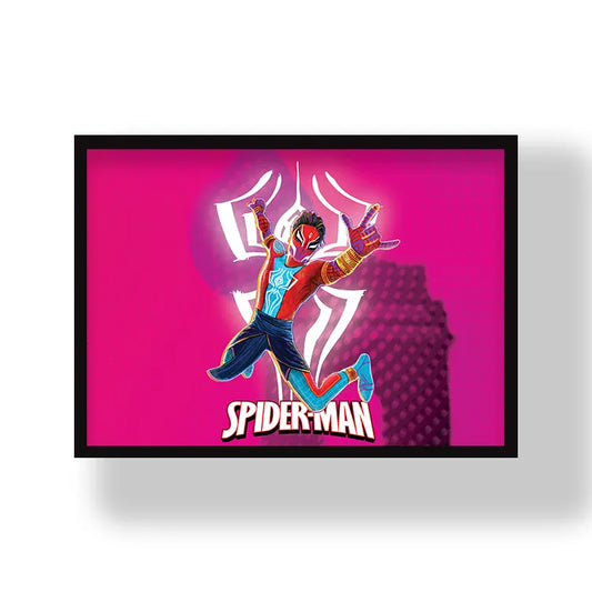 Pavitr Pav Prabhakar | Spider Man Multiverse Marvel Poster | Frame | Canvas