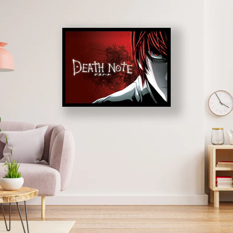 Light Yagami Death Note Anime Poster | Frame | Canvas