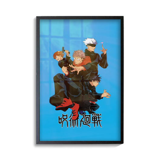 Satoru Gojo - Yuji Itadori - Nobara Kugisaki - Jujutsu Kaisen Poster | Frame | Canvas