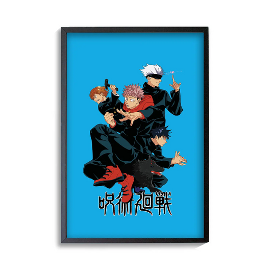 Satoru Gojo - Yuji Itadori - Nobara Kugisaki - Jujutsu Kaisen Poster | Frame | Canvas