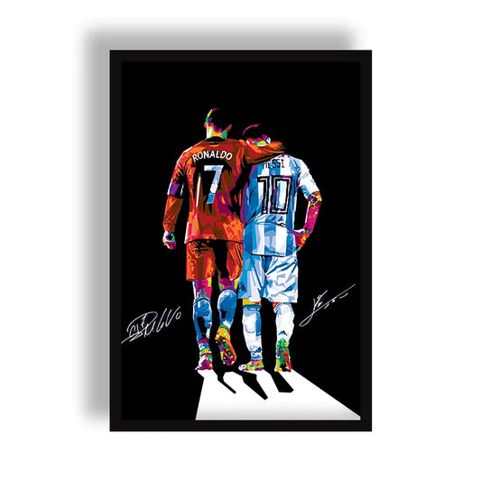Cristiano Ronaldo Messi Argentina Football Poster | Frame | Canvas