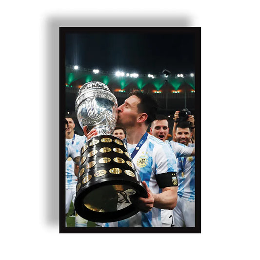 Messi Copa America Victory Poster | Frame | Canvas