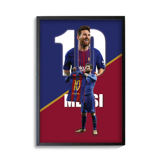 Messi Barcelona Football Poster | Frame | Canvas