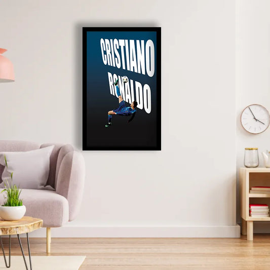 Cristiano Ronaldo Football Poster | Frame | Canvas