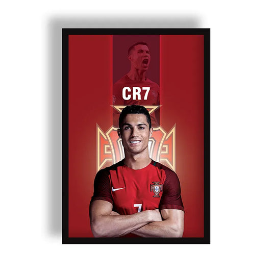 Cristiano Ronaldo Portugal Football Poster | Frame | Canvas