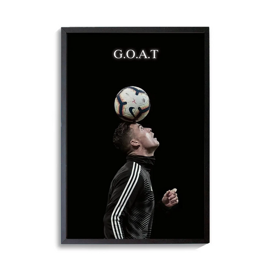 Cristiano Ronaldo GOAT Poster | Frame | Canvas