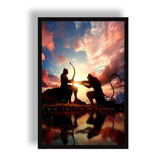 Shri Ram Hanuman Poster | Frame | Canvas