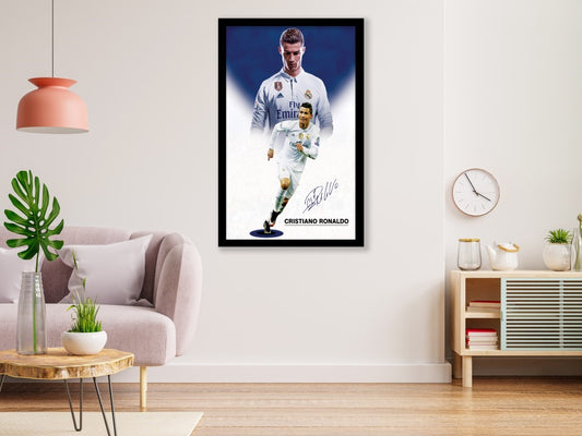 Cristiano Ronaldo Poster Black frame