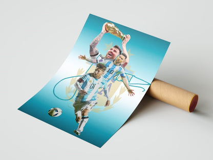Messi Collage Shooting Goal