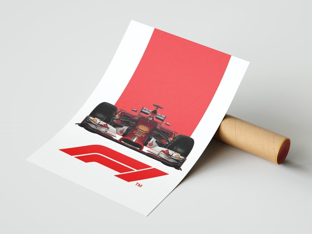 Ferrari F14T Car Poster