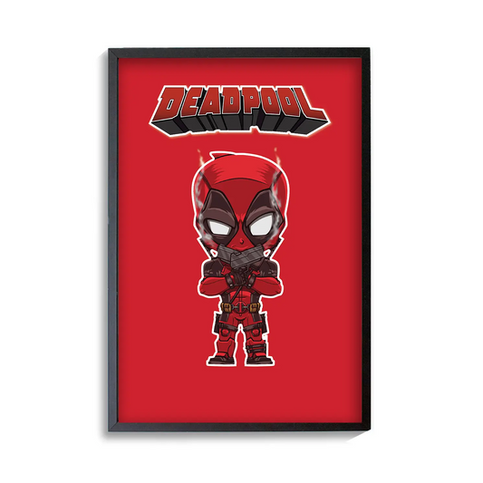 Deadpool Minimal Art Poster | Frame | Canvas