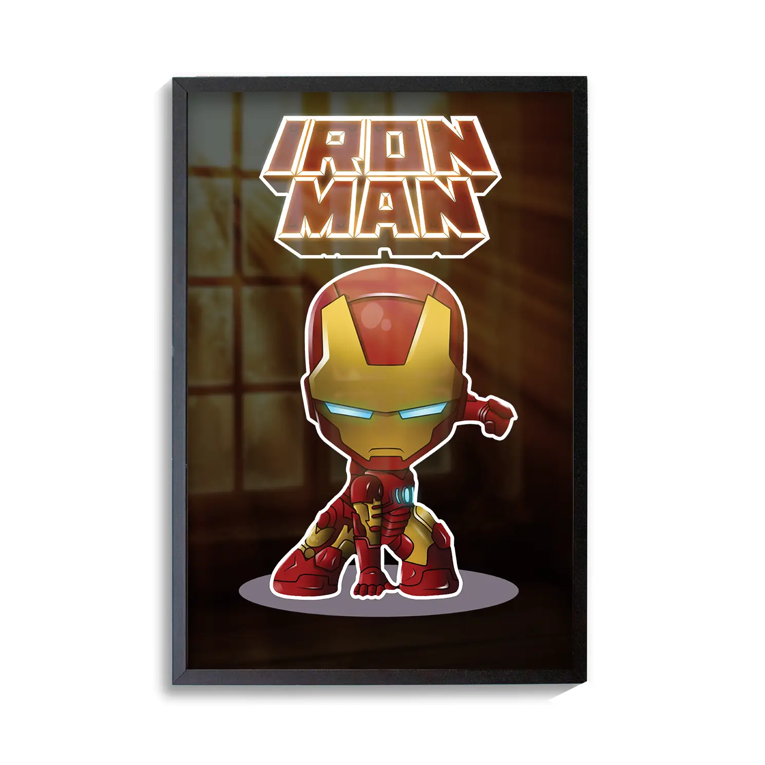 Iron Man - Minimal Comic Art Poster | Frame | Canvas