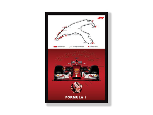 F1 Track Wall Poster 