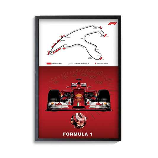 F1 Car Wall Poster | Frame | Canvas