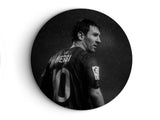 Leonel Messi, Soccer, Lionel Messi, Black _ White Badge