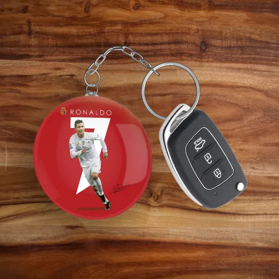 keychain with car key