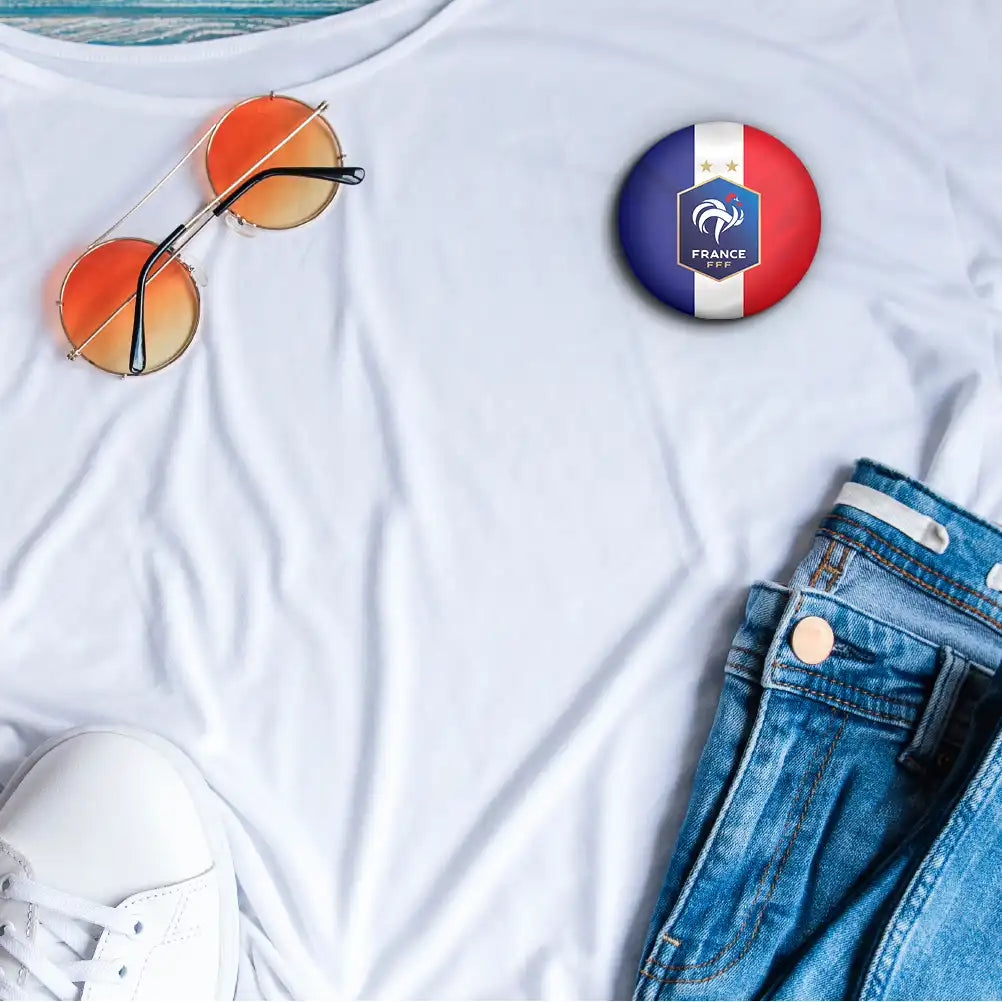 France Football Team Badge on Cloth