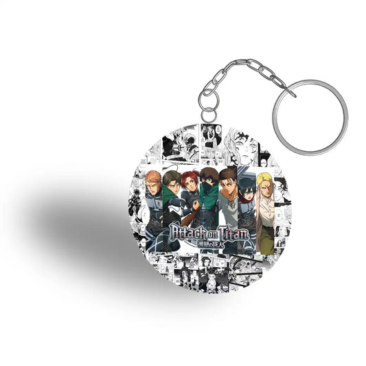 Attack on Titan All characters keyring