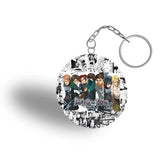 Attack on Titan All characters keyring