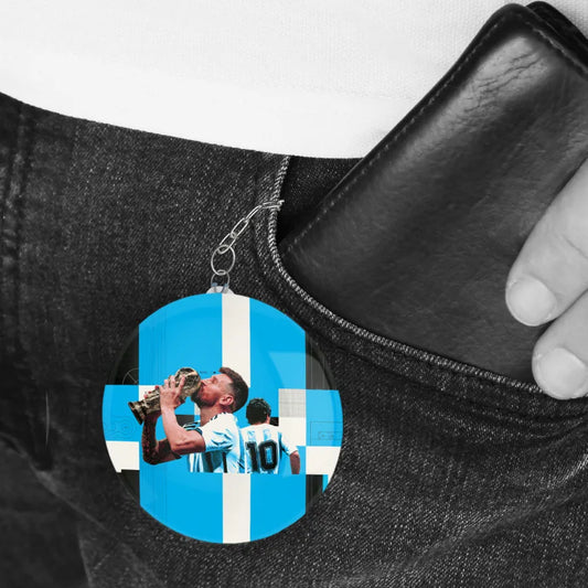 Messi Keychain in pocket