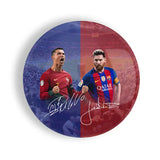 Ronaldo And Messi With Autograph Badge | Pinbadge
