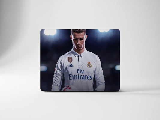 Cristiano Ronaldo, Real Madrid, FIFA 18, Ball, Men Laptop Top Skin
